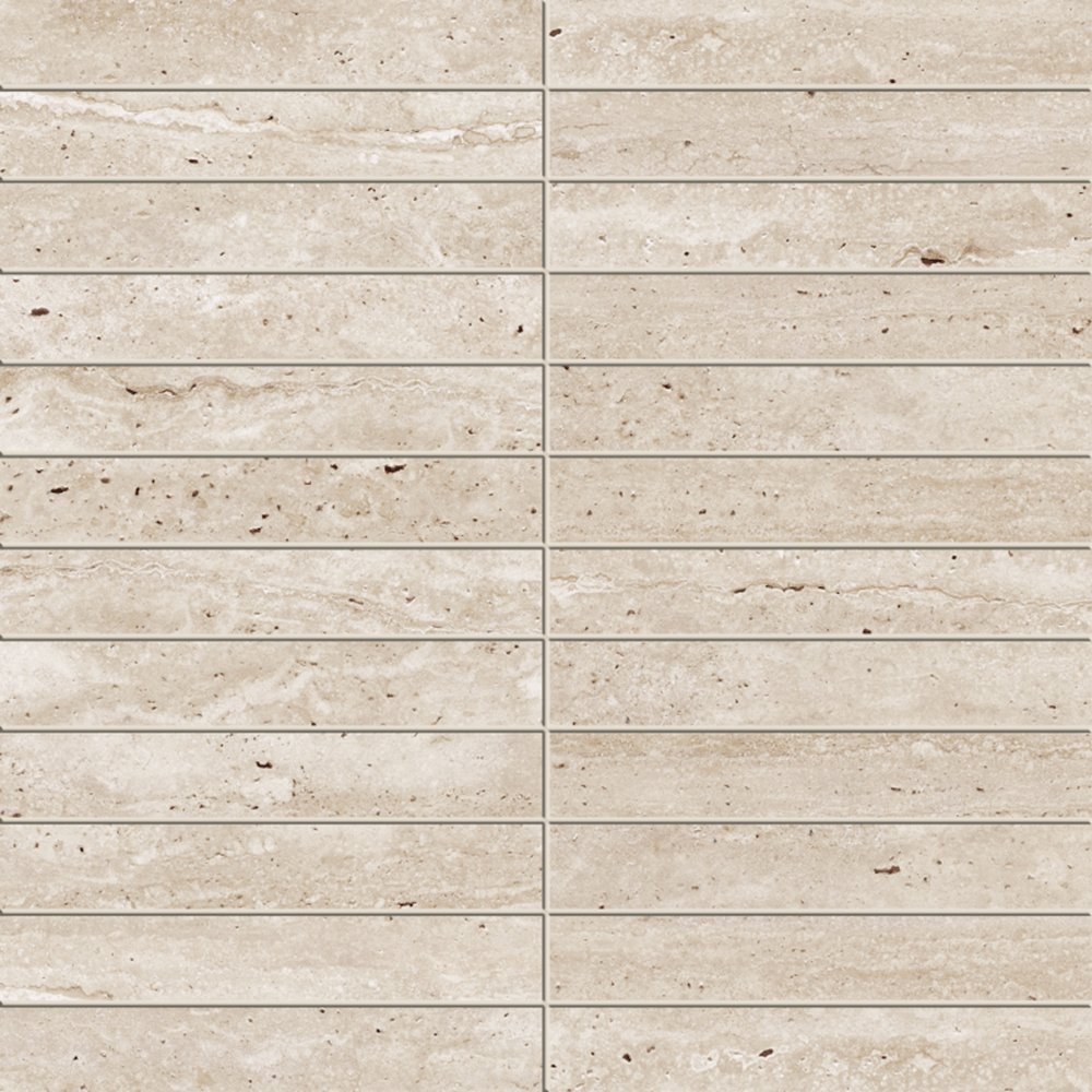 Victiles Tile T/TVCSMMOS ENTIVA TRAVERTINE VEIN CUT SAND MATT P4 MOSAIC 298*298 MM