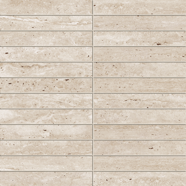 Victiles Tile T/TVCSMMOS ENTIVA TRAVERTINE VEIN CUT SAND MATT P4 MOSAIC 298*298 MM