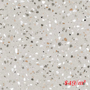 Victiles Tile TES EAR60M SWC TERRAZZO STONE EARTH 600X600MM MATT