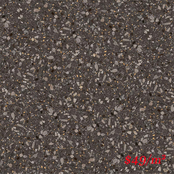 Victiles Tile TES NER60M SWC TERRAZZO STONE NERO 600X600MM MATT