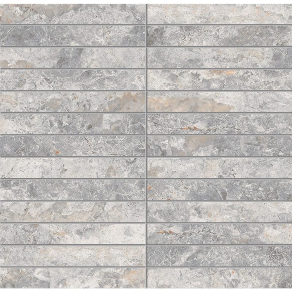Victiles Tile TUNDRA GREY FINGER 20X145MM MOSAIC MATT SMOOTH GRIP