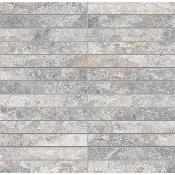 Victiles Tile TUNDRA GREY FINGER 20X145MM MOSAIC MATT SMOOTH GRIP
