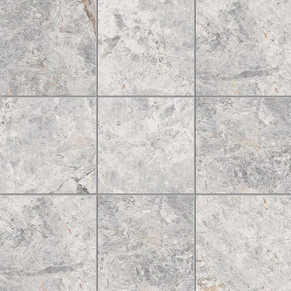Victiles Tile TUNDRA GREY SQUARE 98X98MM MOSAIC MATT SMOOTH GRIP