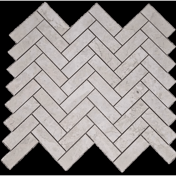 VICTILES Tile Tundra Ivory Herringbone Mosaic Tech Grip 317x281mm