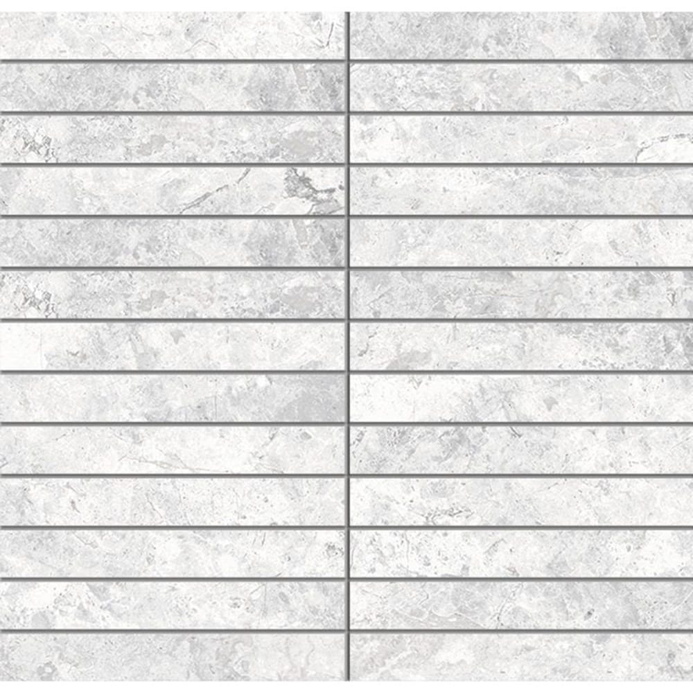 Victiles Tile TUNDRA WHITE FINGER 20X145MM MOSAIC MATT SMOOTH GRIP