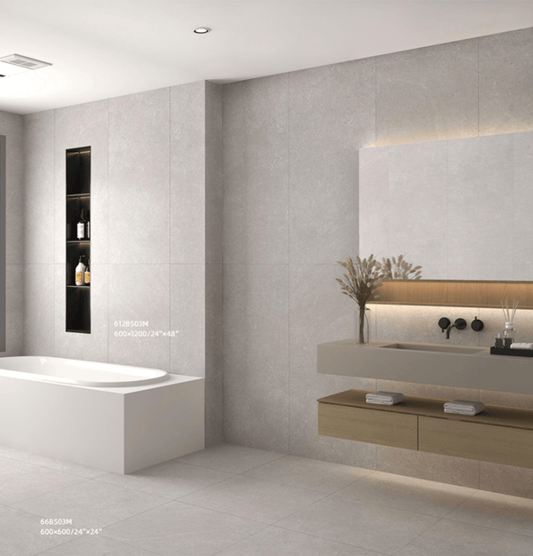 Victiles Tile VICTILES BARSOOM Grey Matt P4 Porcelian Tile 600X600mm