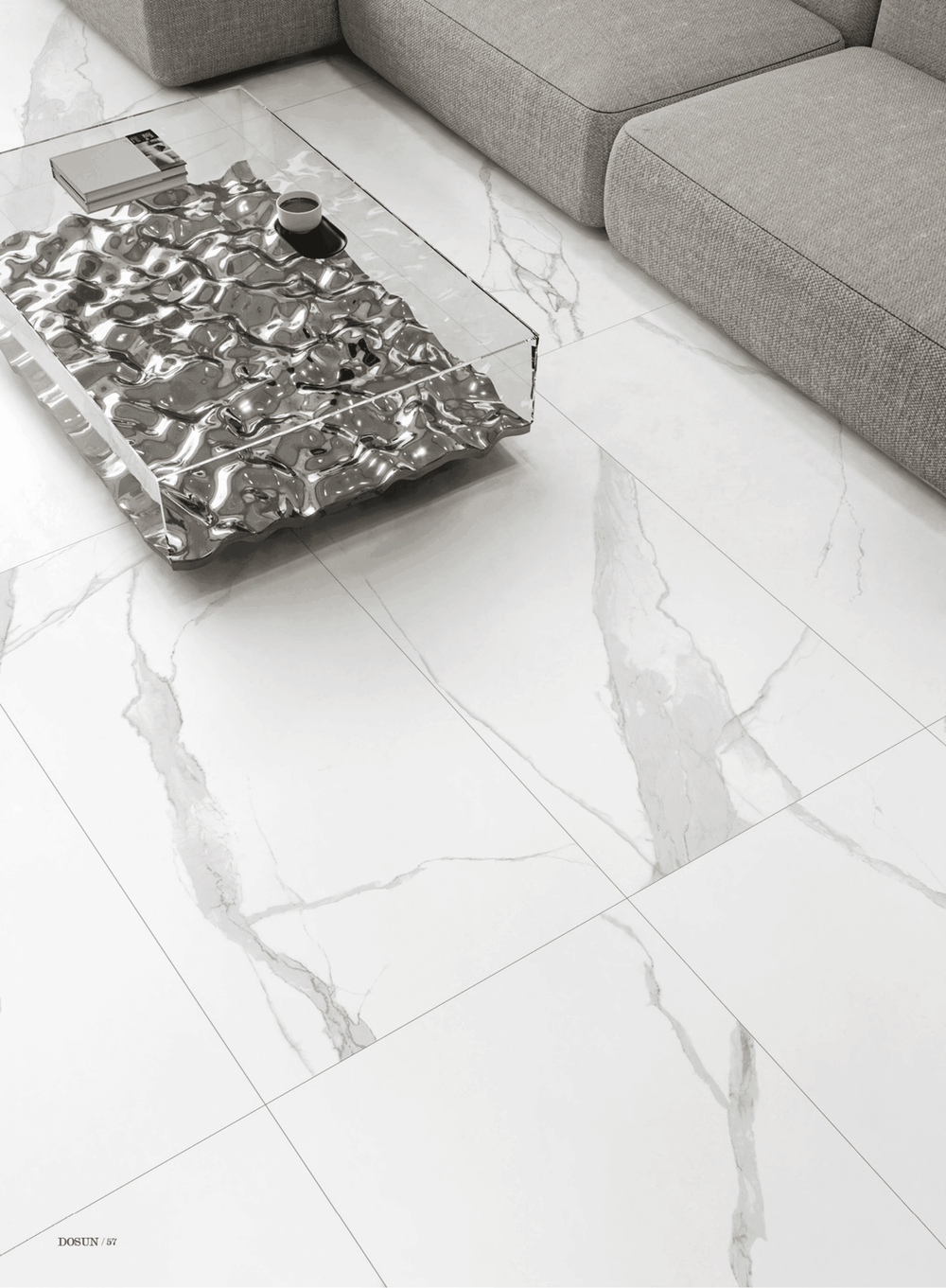 VICTILES Carrara Marble 600X600mm Matt Porcelian Tile