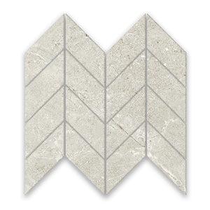 VICTILES Tile VT-MR711-7 ORBAT WHITE MOSAIC 300X269MM -CHEVRON