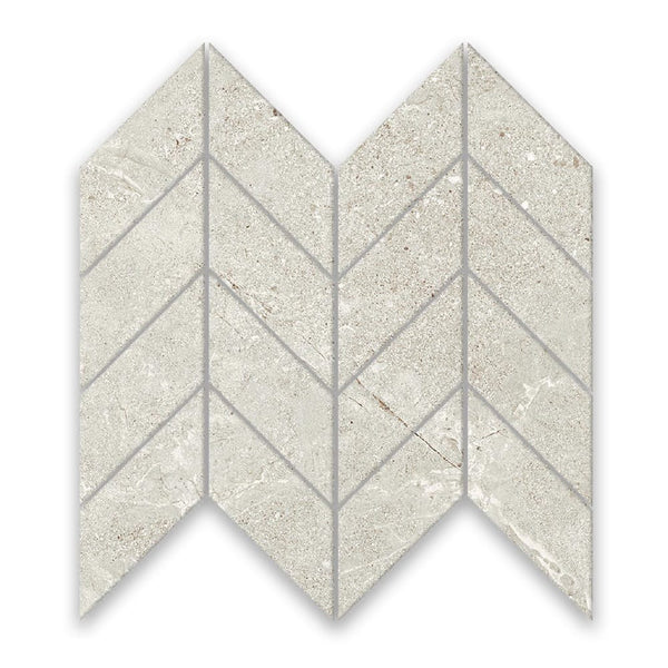 VICTILES Tile VT-MR711-7 ORBAT WHITE MOSAIC 300X269MM -CHEVRON