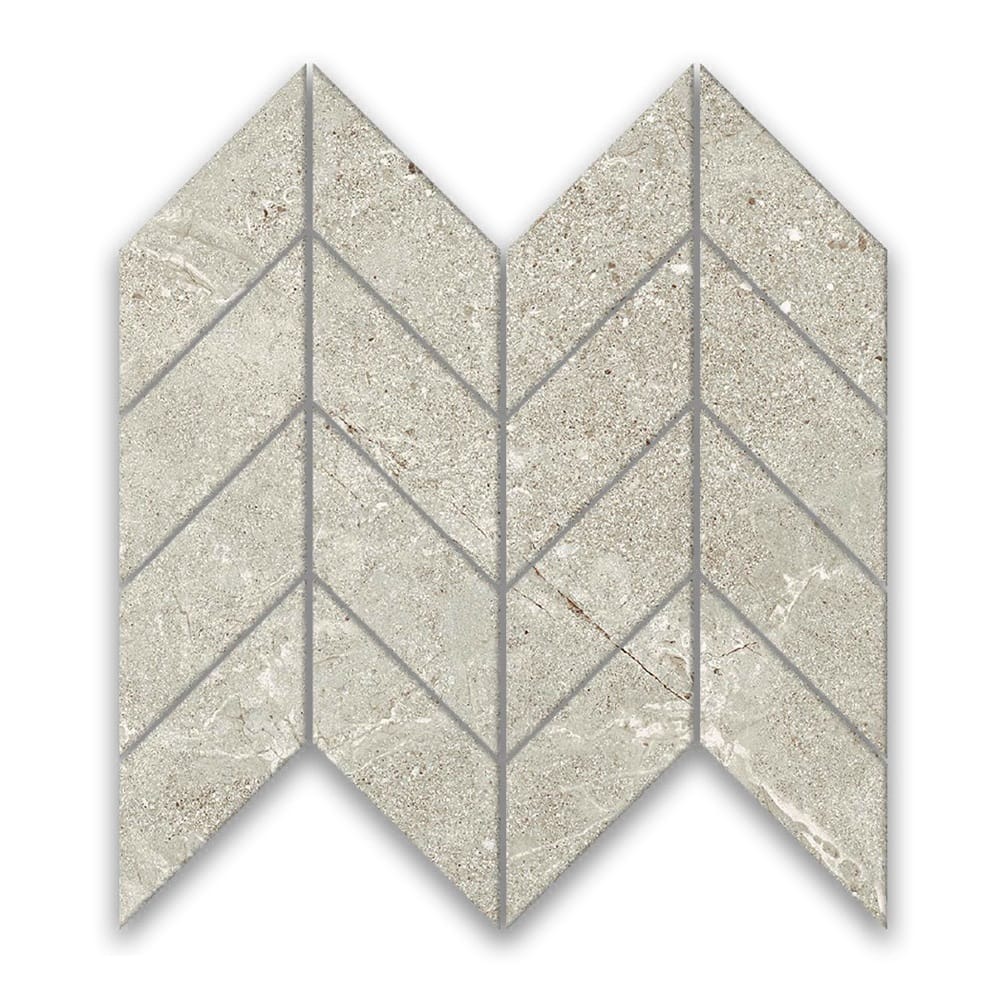 VICTILES Tile VT-MR713-7 ORBAT LIGHT GREY MOSAIC 300X269MM -CHEVRON