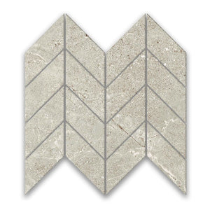 VICTILES Tile VT-MR713-7 ORBAT LIGHT GREY MOSAIC 300X269MM -CHEVRON