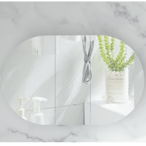 Victiles Vanities C-12075CSMW CARYSIL MYSTIC 1200X750MM MATTE WHITE OVAL SHAVING CABINET