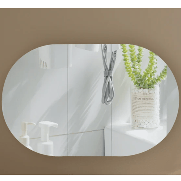 Victiles Vanities C-12075CSWA CARYSIL MYSTIC 1200X750MM WALNUT OVAL SHAVING CABINET