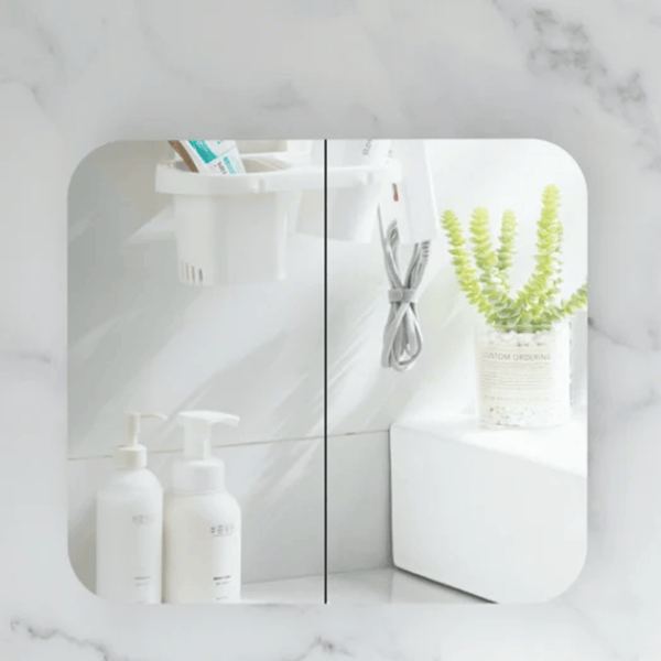 Victiles Vanities C-9080RSMW CARYSIL 900X800MM GRAND MATTE WHITE SHAVING CABINET