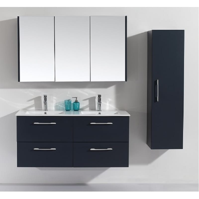 Victiles Vanities SCURO 120 Wall Hung Vanity including Mirror & Tallboy