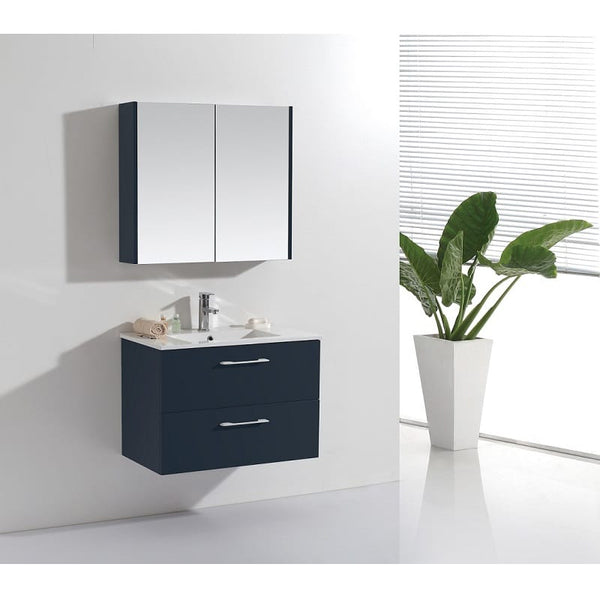 Victiles Vanities SCURO 90 Wall Hung Vanity including Mirror & Tallboy