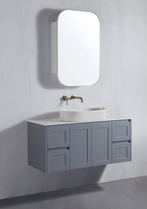 VICTILES WH76-1200WGM Luna Collection Vanity 1200mm - Matt Grey Single Bowl / Double Bowls