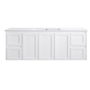 VICTILES WH76-1500W Luna Collection Vanity 1500mm - Gloss White Single Bowl / Double Bowls