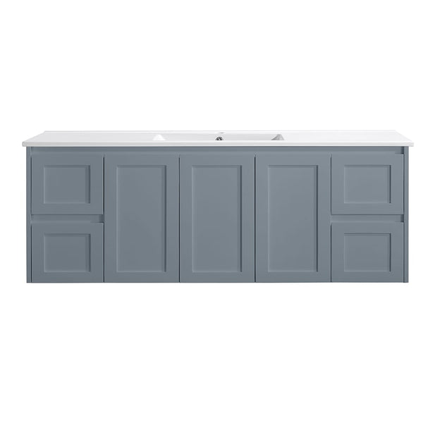 VICTILES WH76-1500WGM Luna Collection Vanity 1500mm - Matt Grey Single Bowl / Double Bowls