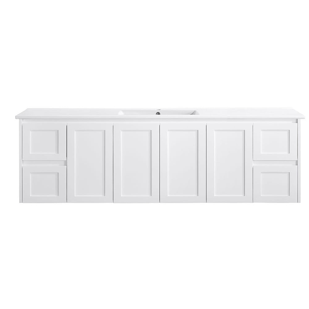 VICTILES WH76-1800W Luna Collection Vanity 1800mm - Gloss White Double Bowls