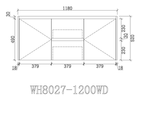 VICTILES WH8027-1200W Willow Collection Vanity 1200mm - Gloss White Single Bowl / Double Bowls