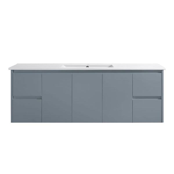 VICTILES WH8027-1500WGM Willow Collection Vanity 1500mm - Matt Grey Single Bowl / Double Bowls