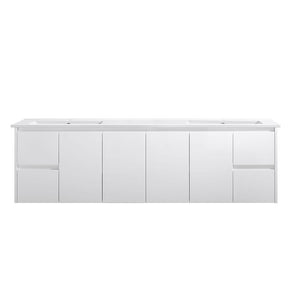 VICTILES WH8027-1800DW Willow Collection Vanity 1800mm - Gloss White Double Bowls