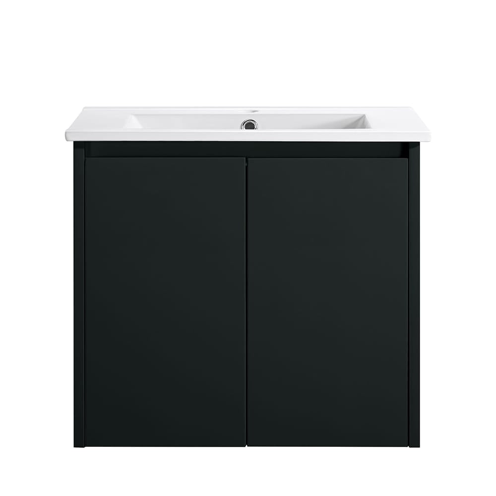 VICTILES WH8027-600WBM Willow Collection Vanity 600mm - Matt Black Single Bowl
