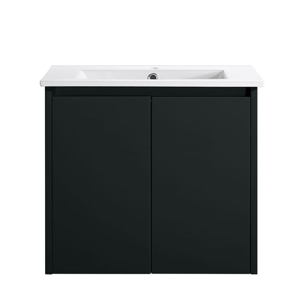 VICTILES WH8027-600WBM Willow Collection Vanity 600mm - Matt Black Single Bowl