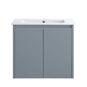 VICTILES WH8027-600WGM Willow Collection Vanity 600mm - Matt Grey Single Bowl