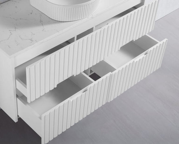 VICTILES WH86-1200WM Elena Collection Vanity 1200mm - Matt White Single Bowl