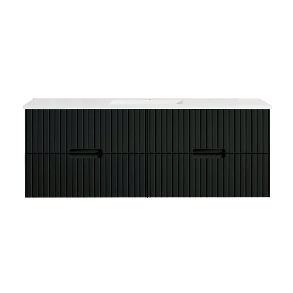 VICTILES WH86-1500WBM Elena Collection Vanity 1500mm - Matt Black Single Bowl