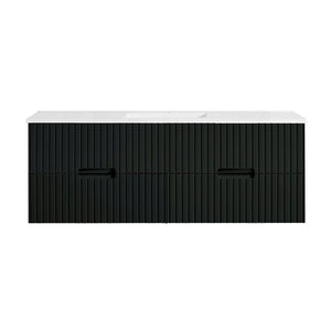 VICTILES WH86-1500WBM Elena Collection Vanity 1500mm - Matt Black Single Bowl