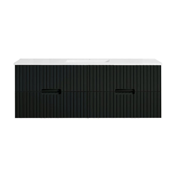 VICTILES WH86-1500WBM Elena Collection Vanity 1500mm - Matt Black Single Bowl