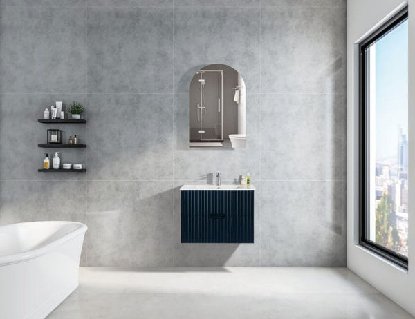 VICTILES WH86-600WBM Elena Collection Vanity 600mm - Matt Black Single Bowl