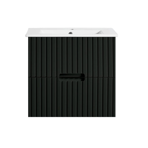 VICTILES WH86-600WBM Elena Collection Vanity 600mm - Matt Black Single Bowl