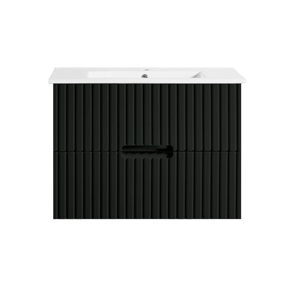VICTILES WH86-750WBM Elena Collection Vanity 750mm - Matt Black Single Bowl