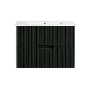 VICTILES WH86-750WBM Elena Collection Vanity 750mm - Matt Black Single Bowl