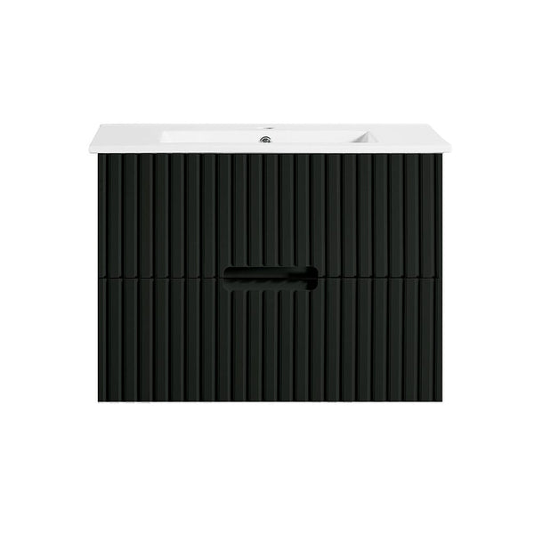 VICTILES WH86-750WBM Elena Collection Vanity 750mm - Matt Black Single Bowl