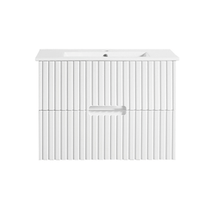 VICTILES WH86-750WM Elena Collection Vanity 750mm - Matt White Single Bowl