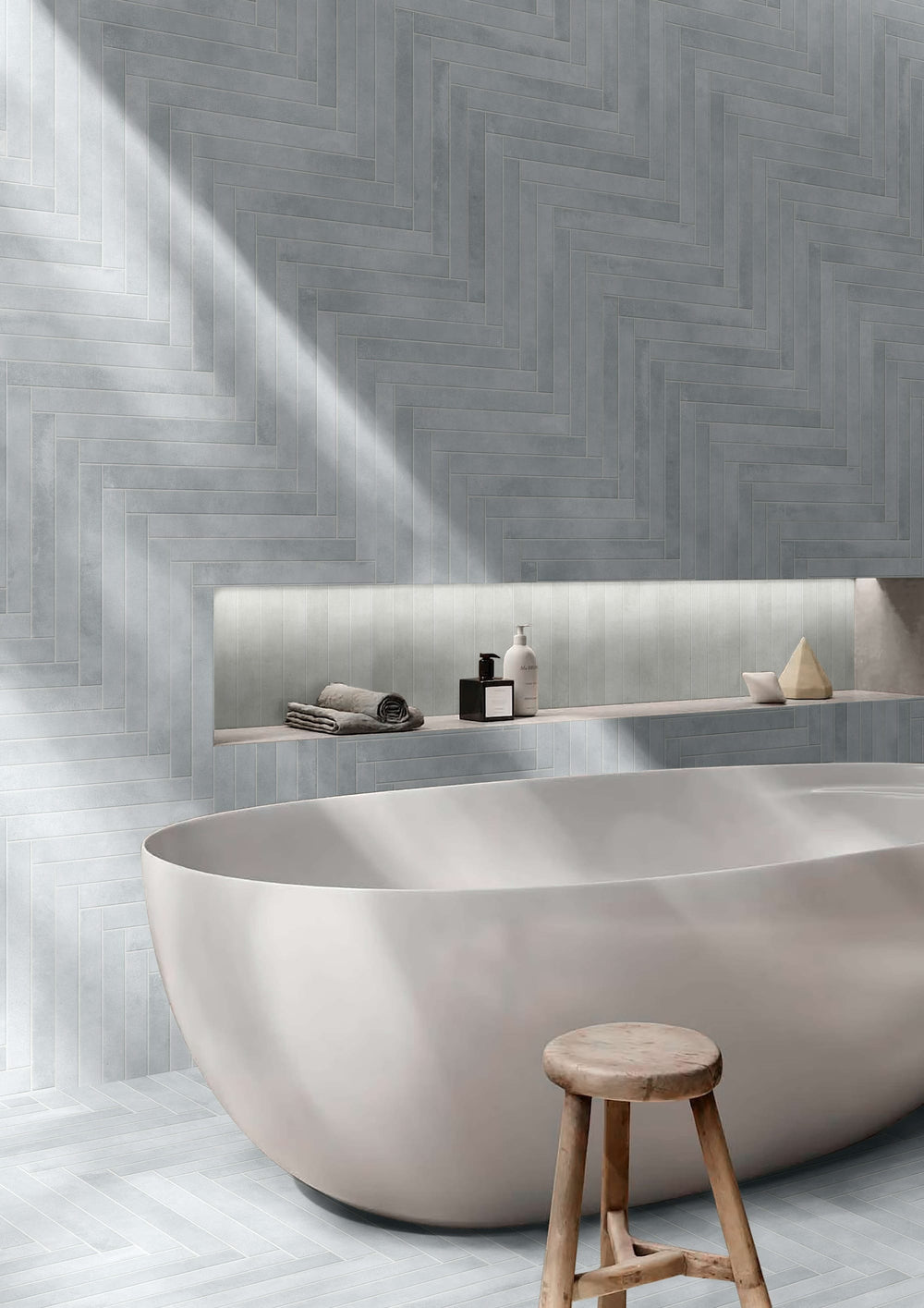 Entiva Chay Silver Matt Subway Tile 50*450mm