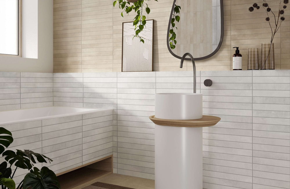 Entiva Chay White Matt Subway Tile 50*450mm