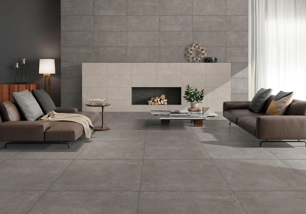 ENTIVA NOVA DARK GREY MATT 600*600mm REC.