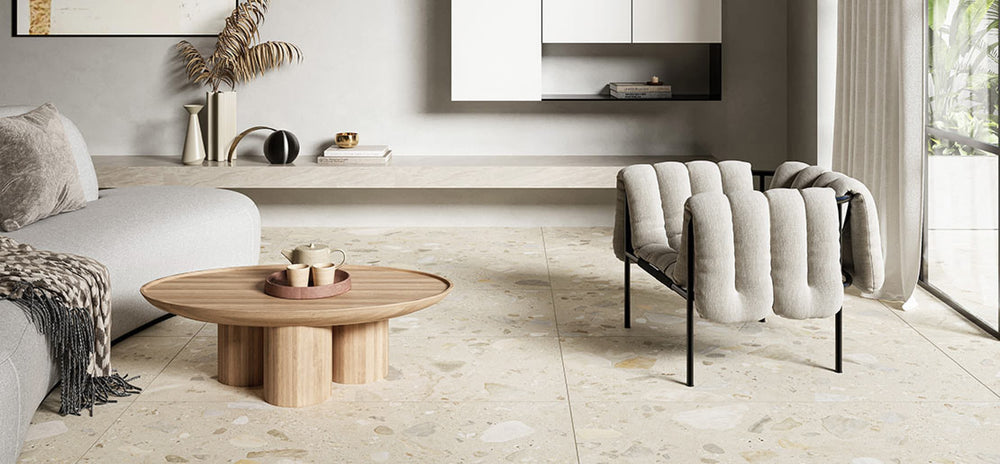 Entiva Sacred Sand Matt P4 Stone Look Tile 600x1200mm Rectified