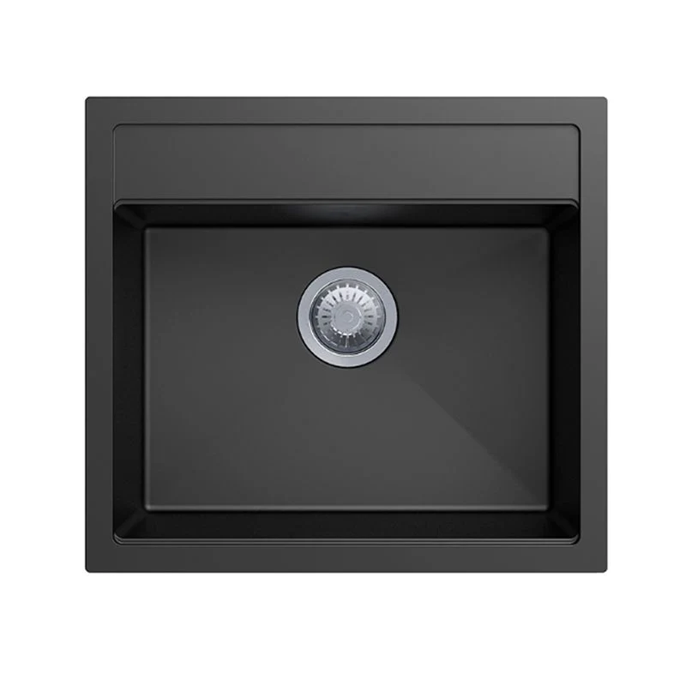 TWM-560FE 560 X 510 X 200MM CARYSIL WALTZ 560 SINGLE BOWL GRANITE TOP/FLUSH/UNDER MOUNT KITCHEN/LAUNDRY SINK