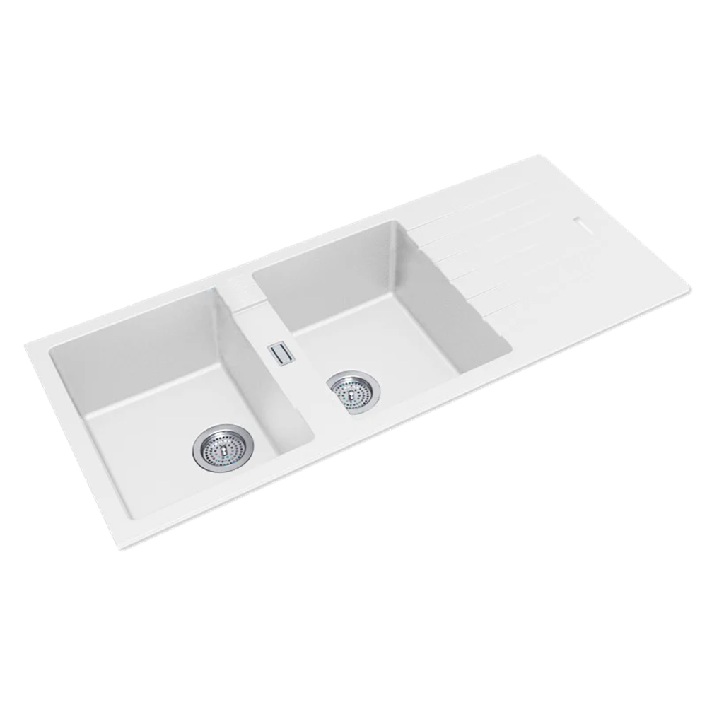 WH1150.KS 1160*500*200MM WHITE GRANITE QUARTZ STONE KITCHEN SINK