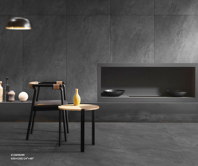 VICTILES WINS 600X600mm Matt P4 Porcelian Tile - Coal