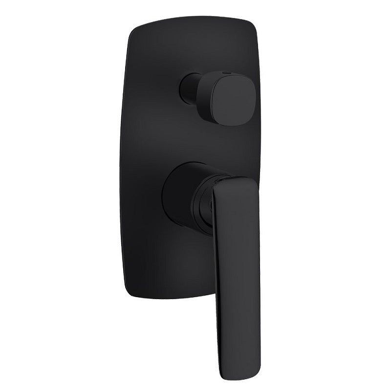 WMD204.02 Bellino Matte Black Wall Mixer Diverter