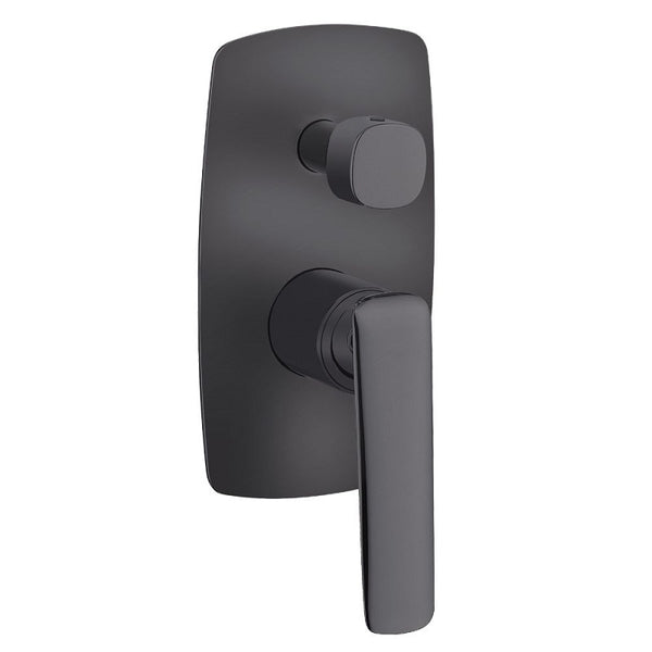 WMD204.06 Bellino Gun Metal Grey Wall Mixer Diverter