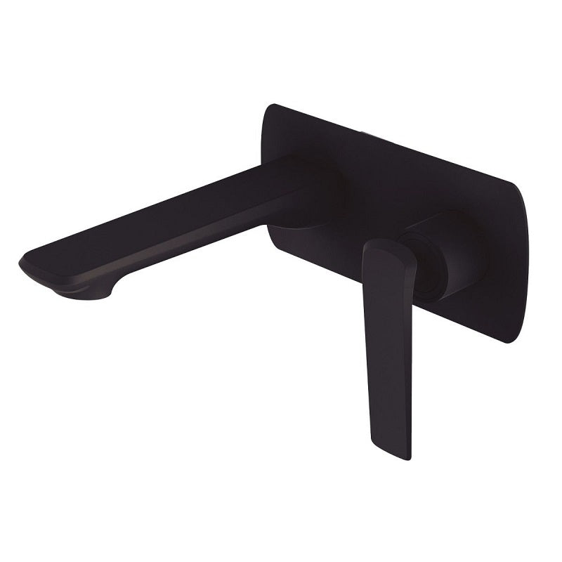 WMT14.02 Esperia Matte Black Wall Mixer With Spout